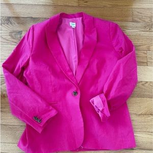 Pink linen JCrew blazer